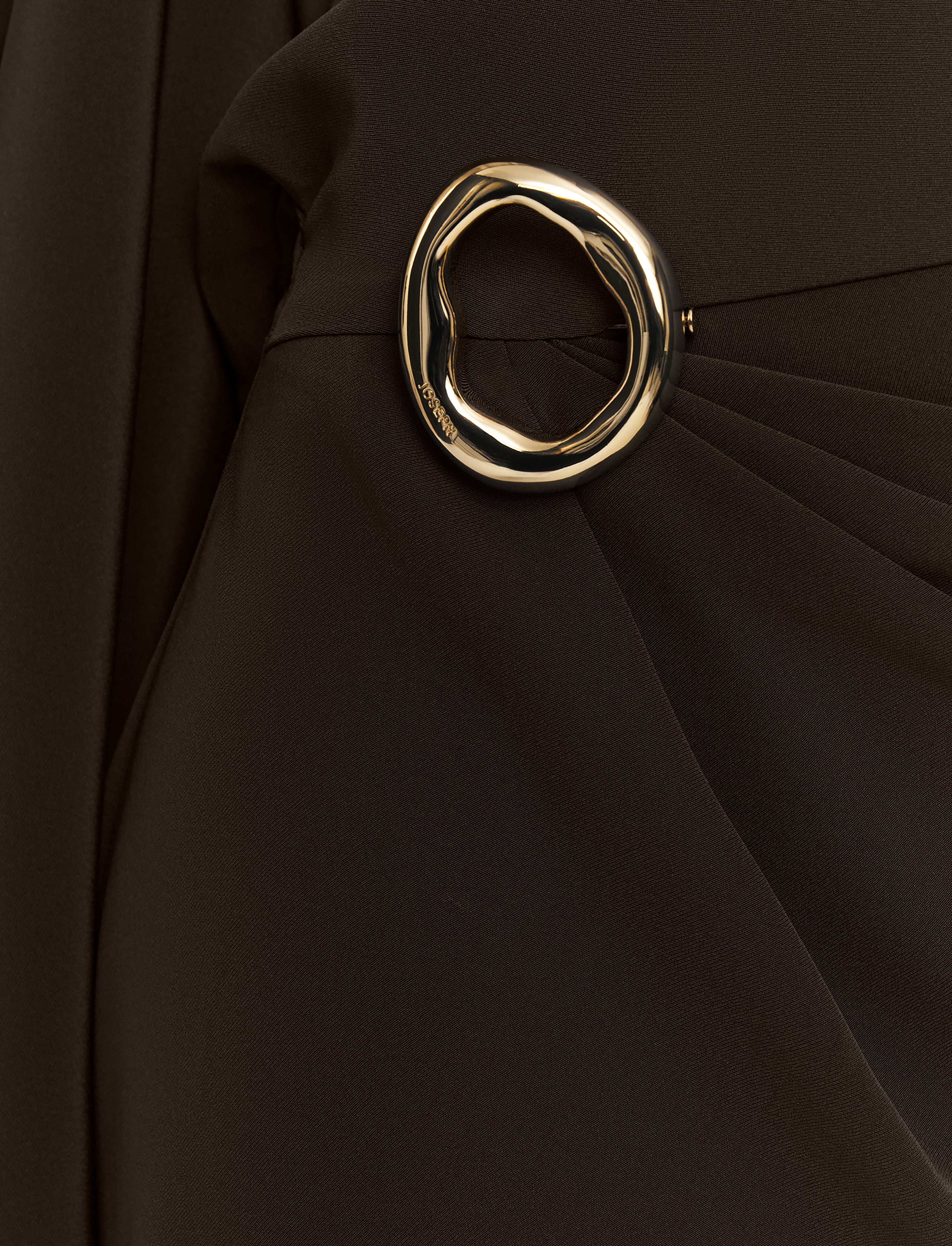 marron-robe-joya-en-satin-twill-JOSEPH