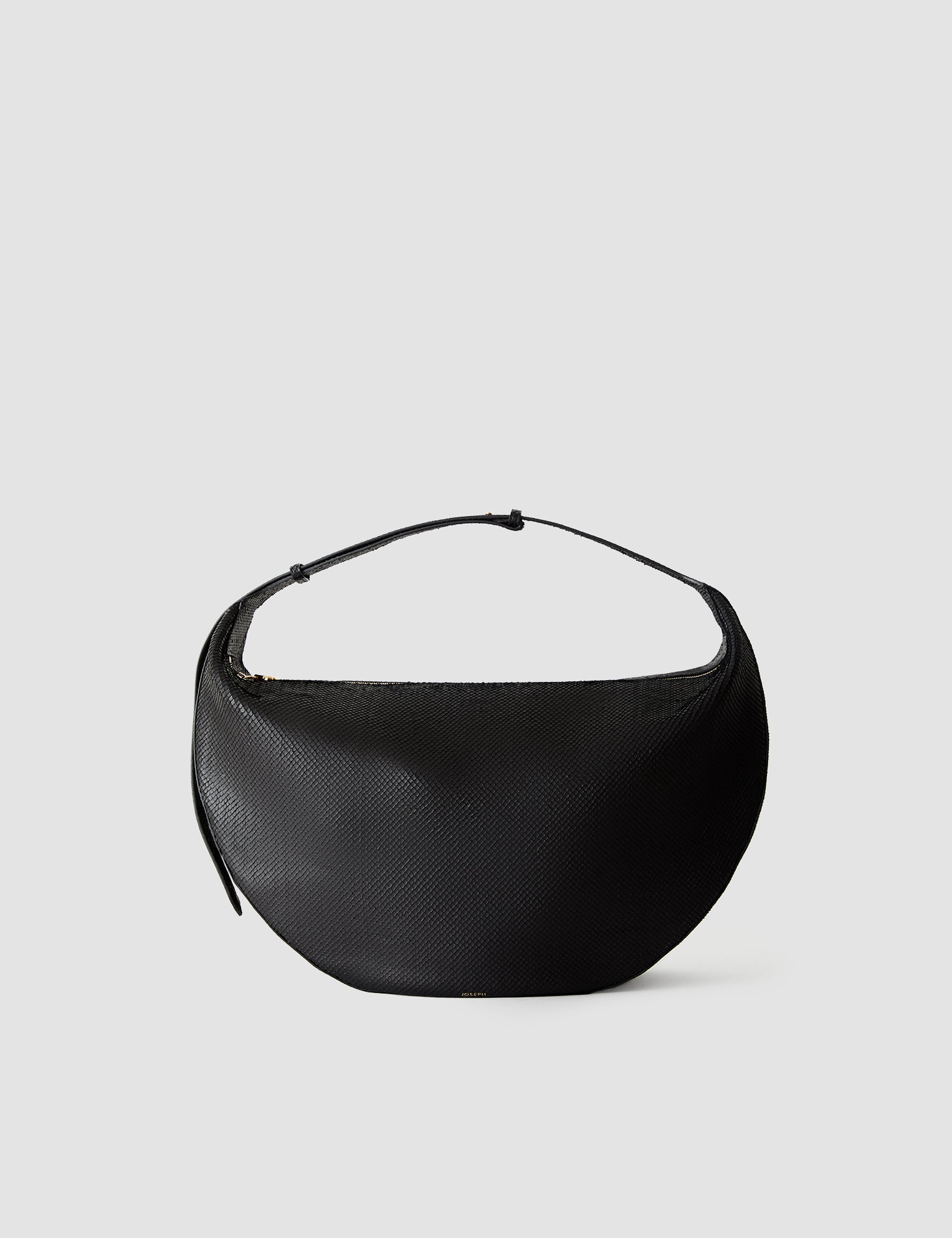 Black Jumbo Bean Leather Bag - Joseph