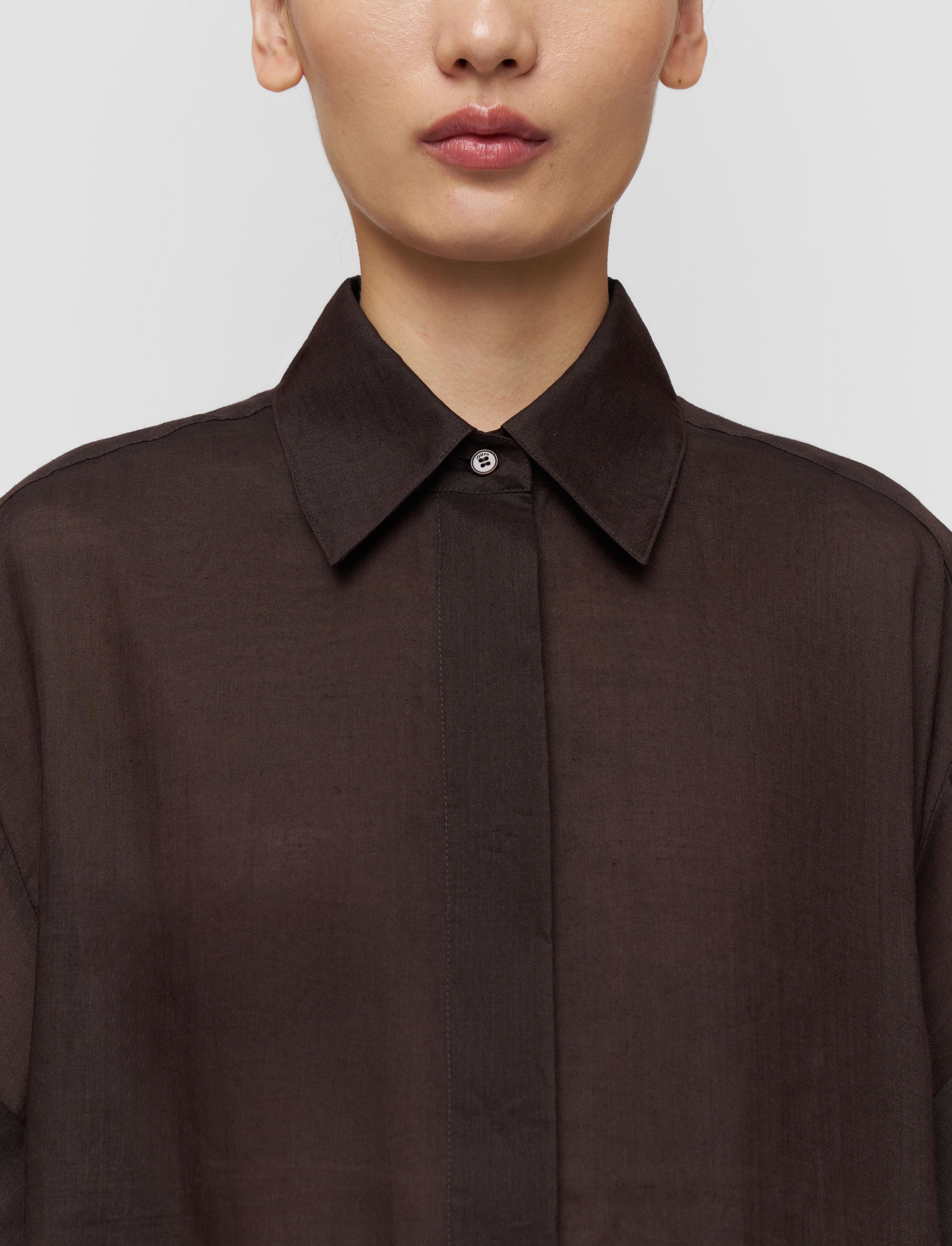 brown-justi-ramie-voile-shirt-JOSEPH