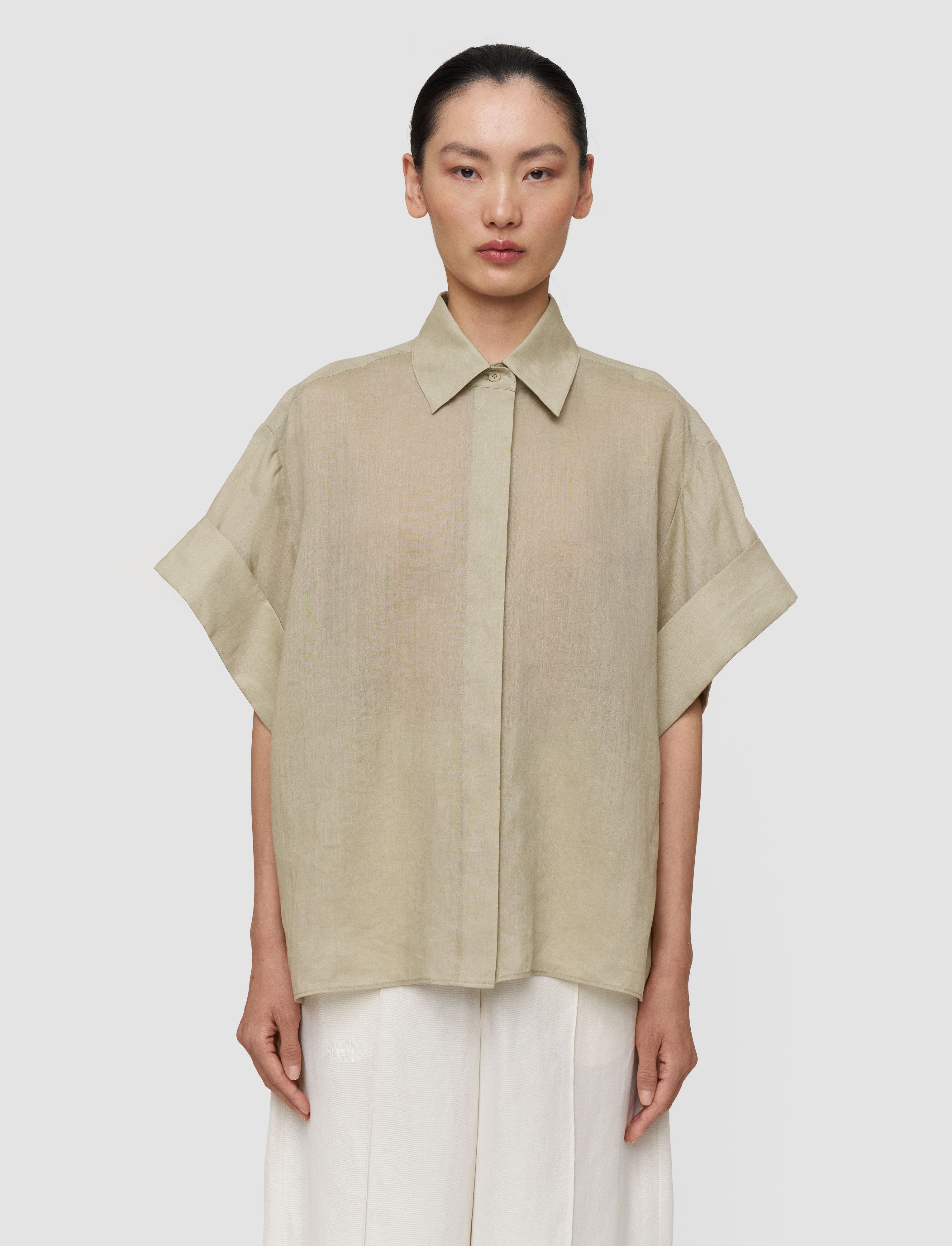 green-justi-ramie-voile-shirt-JOSEPH