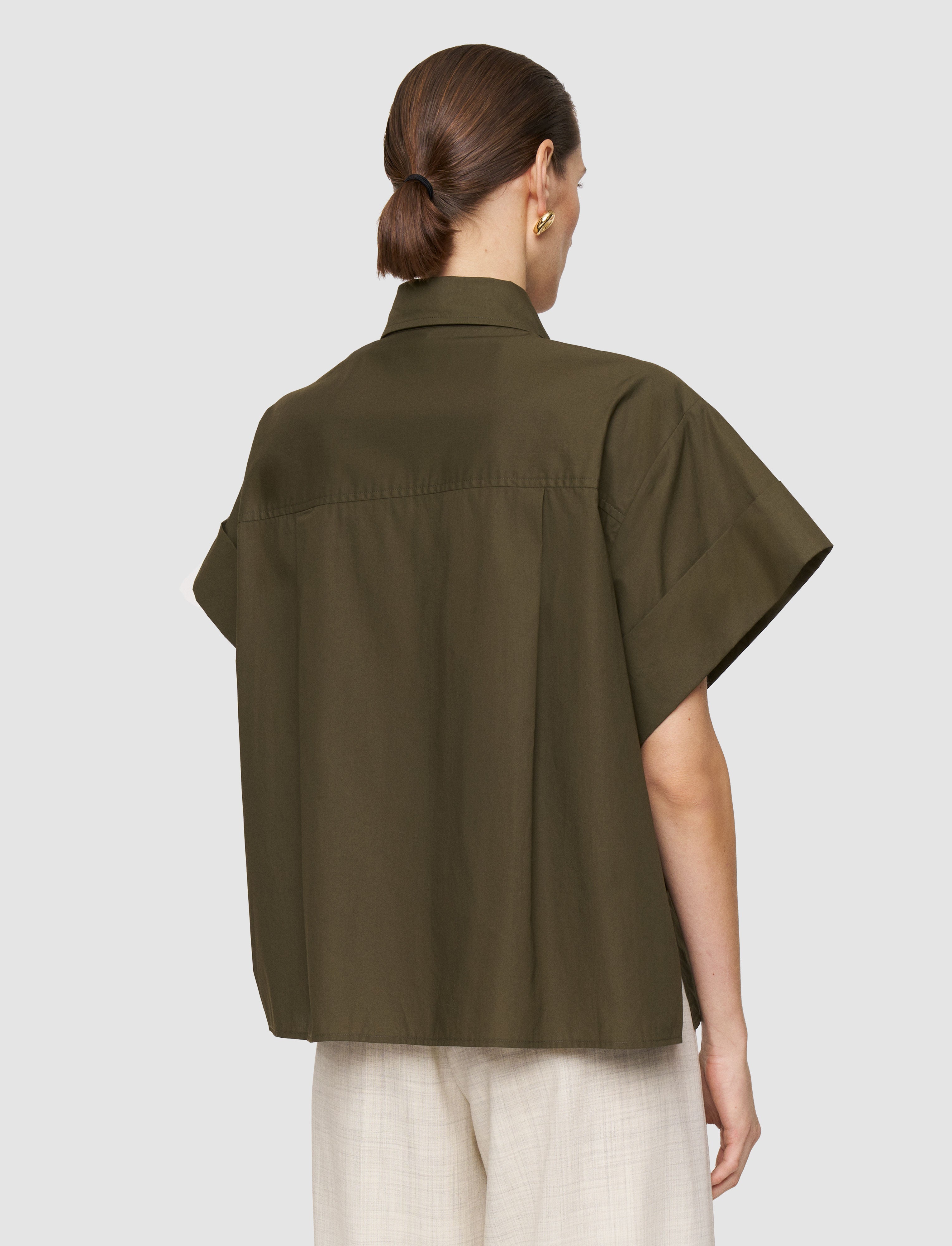 green-justo-cotton-poplin-shirt-JOSEPH