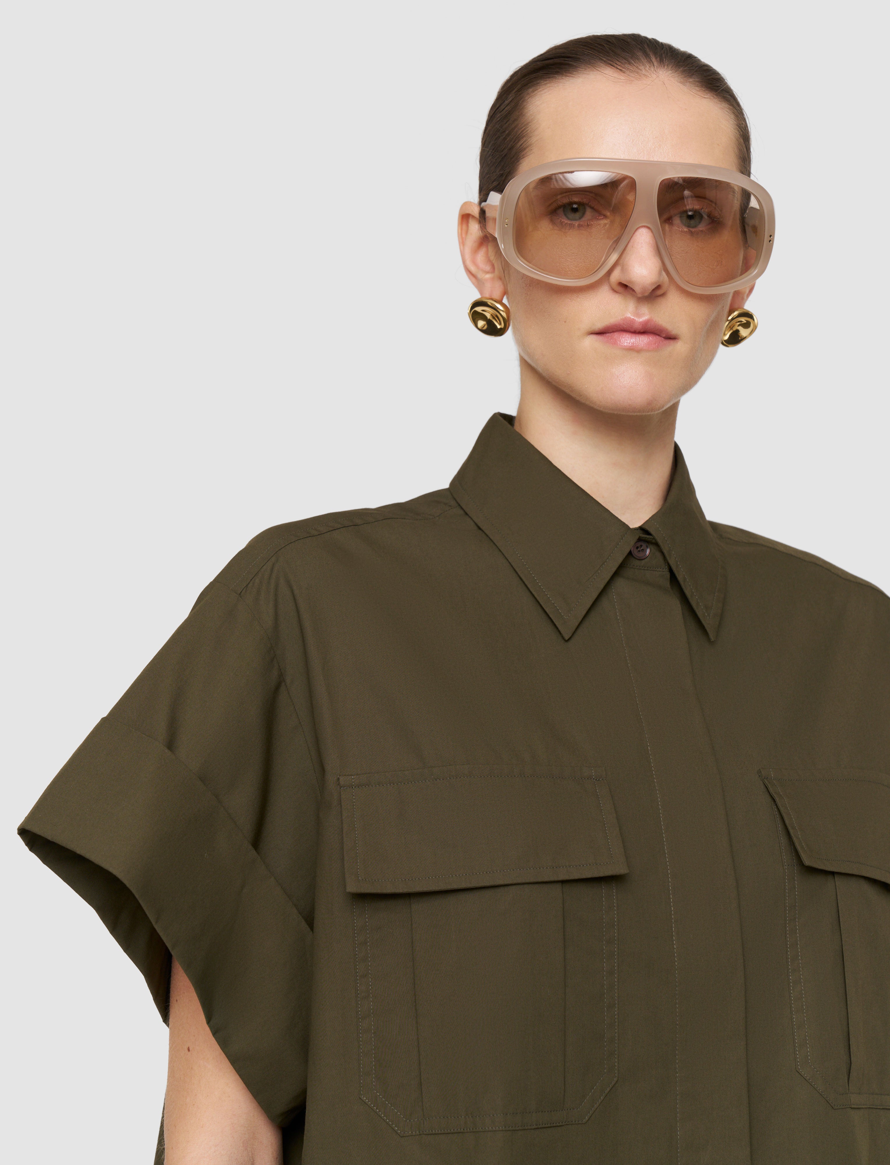 green-justo-cotton-poplin-shirt-JOSEPH