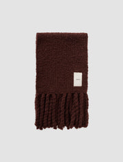 Purple Kai Fluffy Bouclé Scarf - Joseph