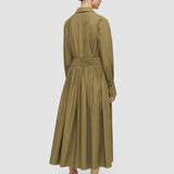 Green Kathe Cotton Poplin Dress - Joseph