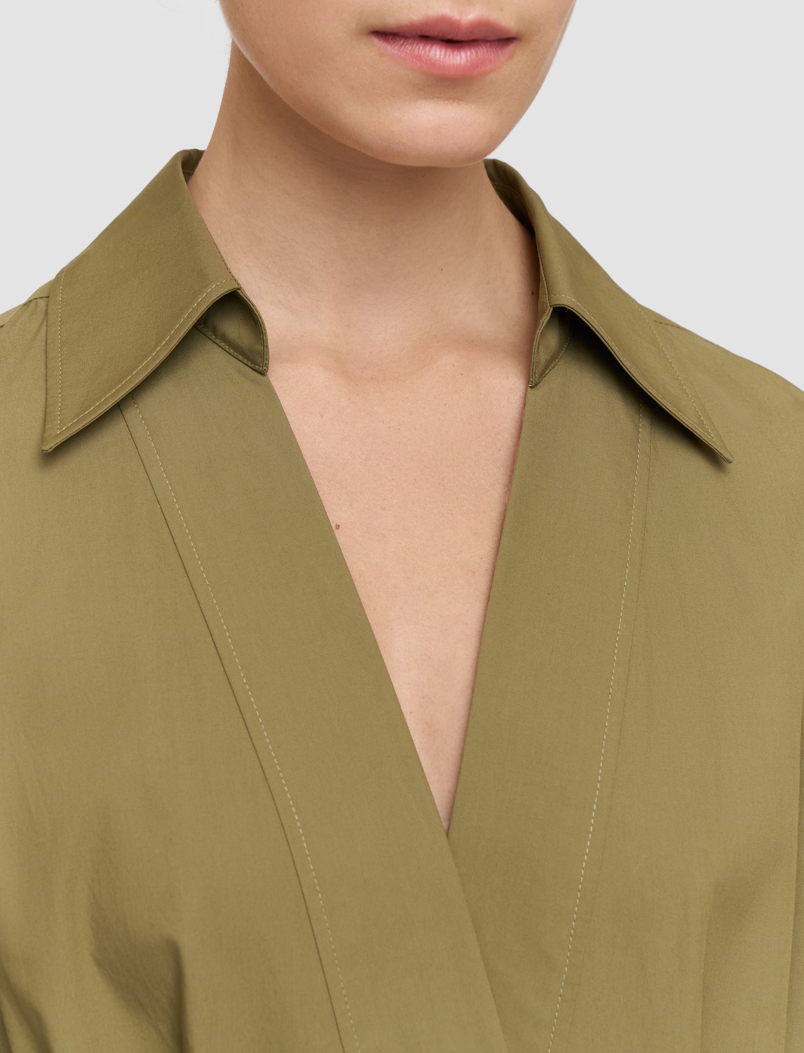 vert-robe-kathe-en-popeline-de-coton-JOSEPH