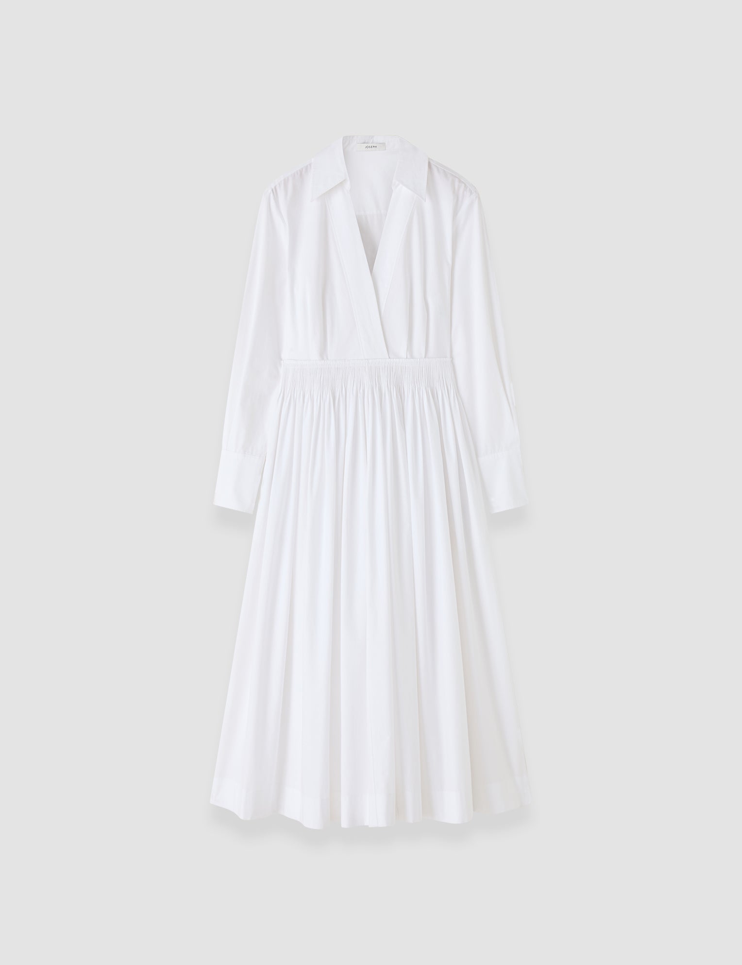 White Kathe Cotton Poplin Dress - Joseph