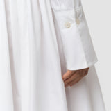 White Kathe Cotton Poplin Dress - Joseph