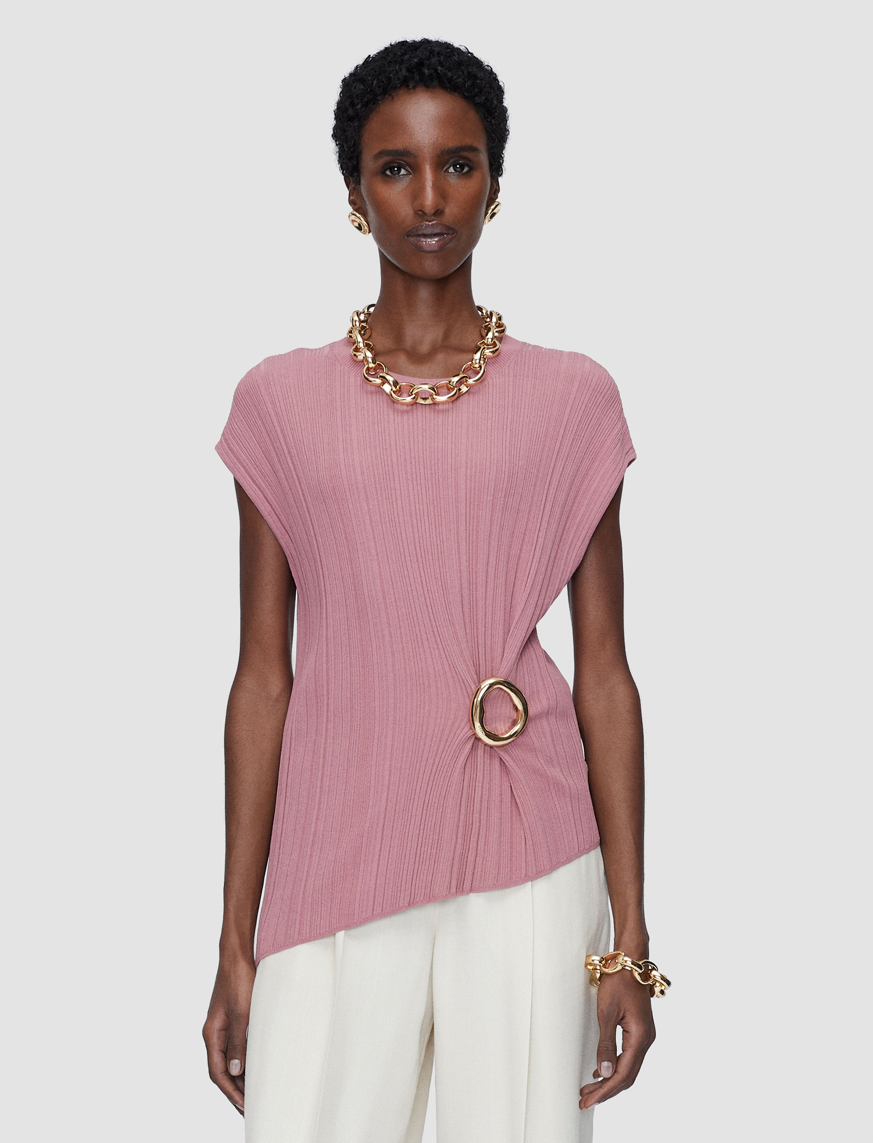 pink-kenit-knit-plisse-top-JOSEPH