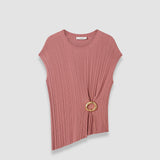 Kenit Knit Plissé Top
