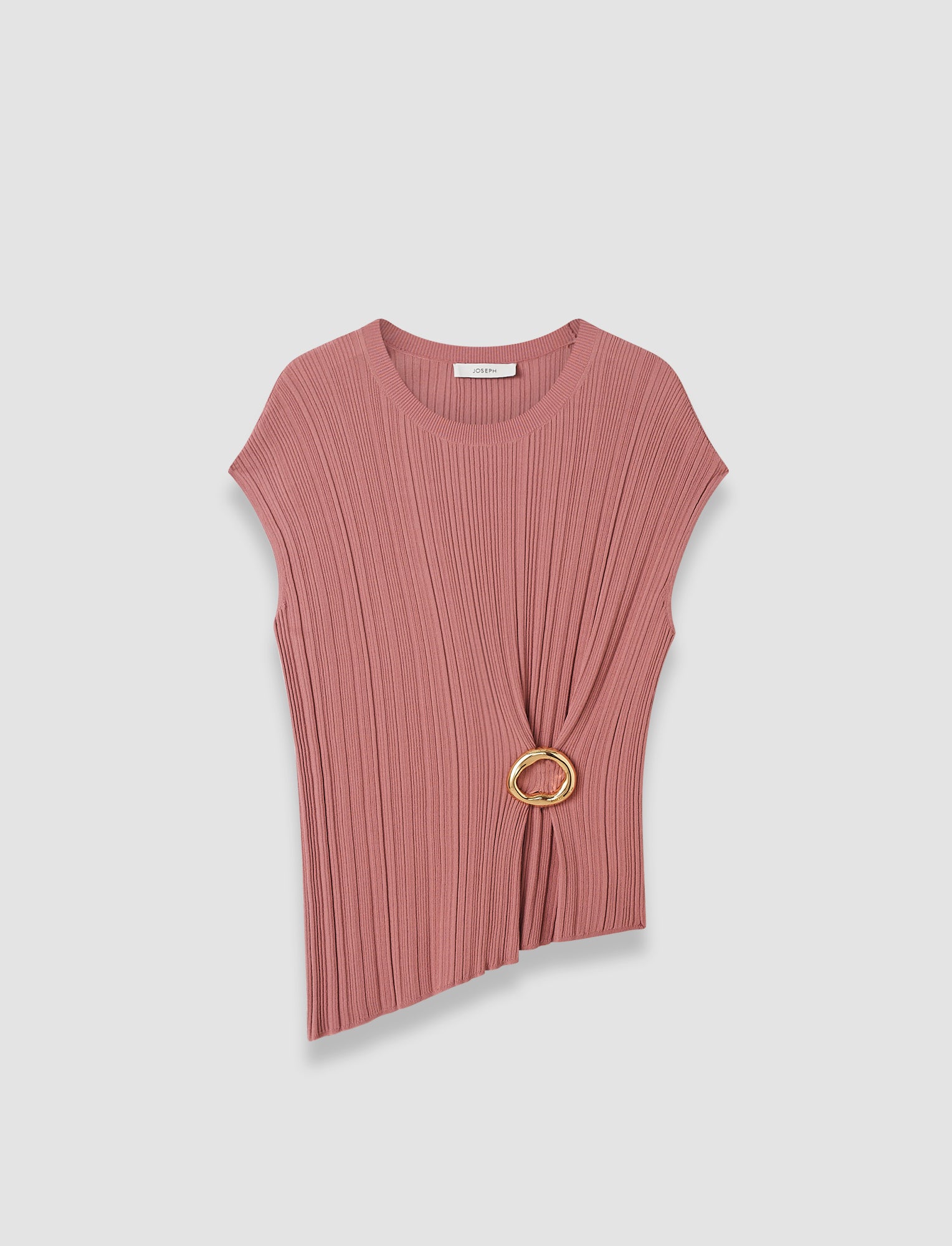 pink-kenit-knit-plisse-top-JOSEPH