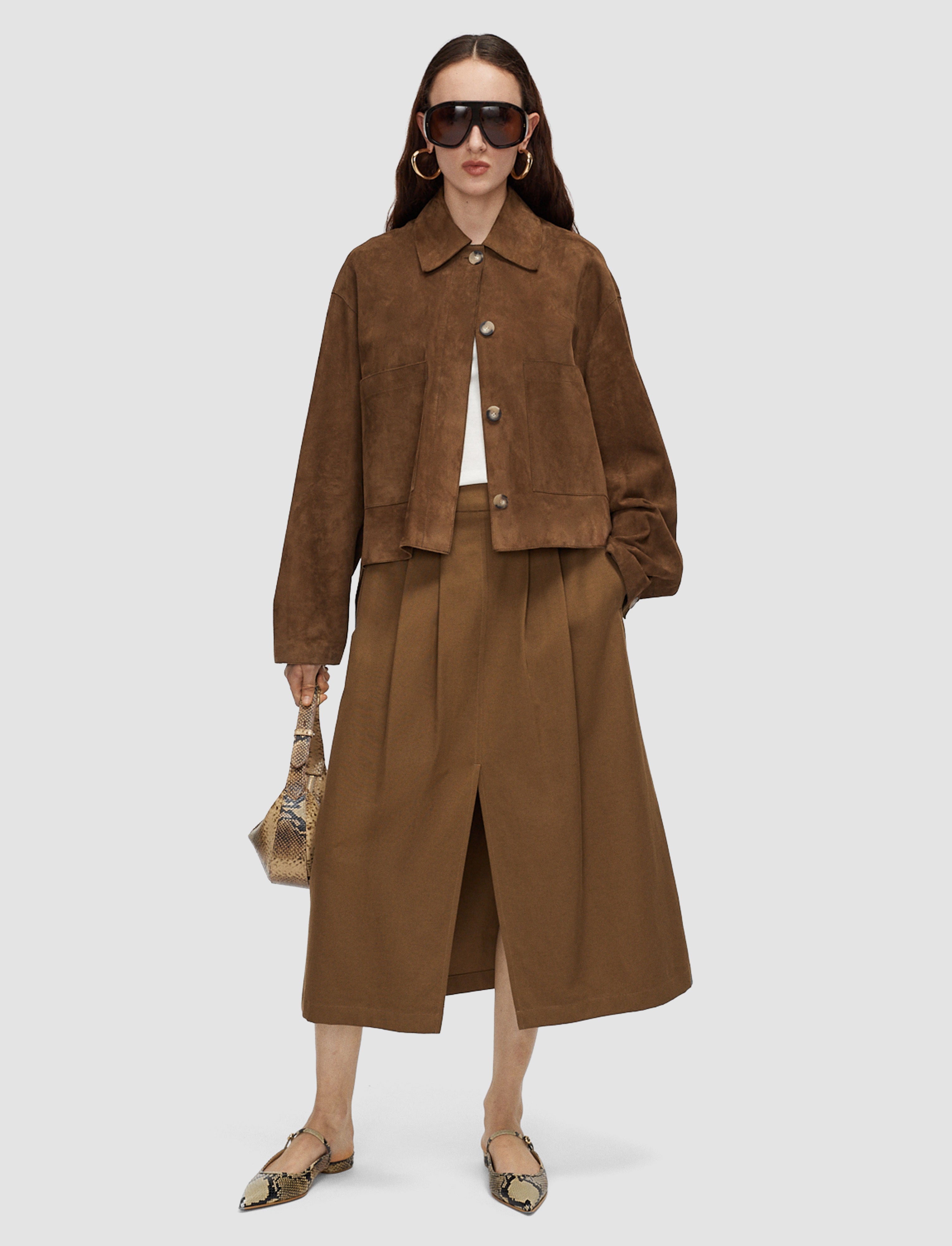 marron-jupe-kharis-en-twill-de-coton-JOSEPH