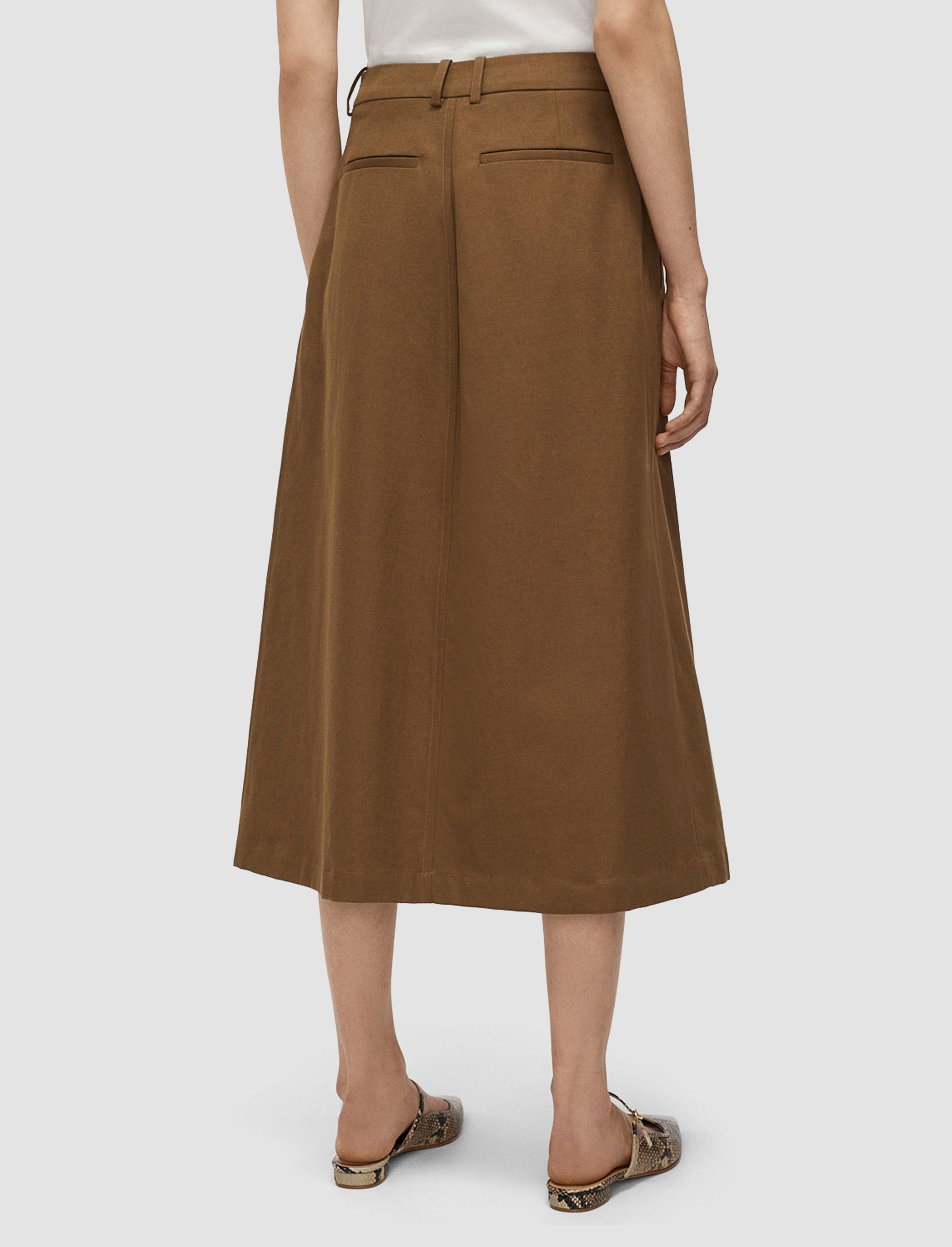 marron-jupe-kharis-en-twill-de-coton-JOSEPH