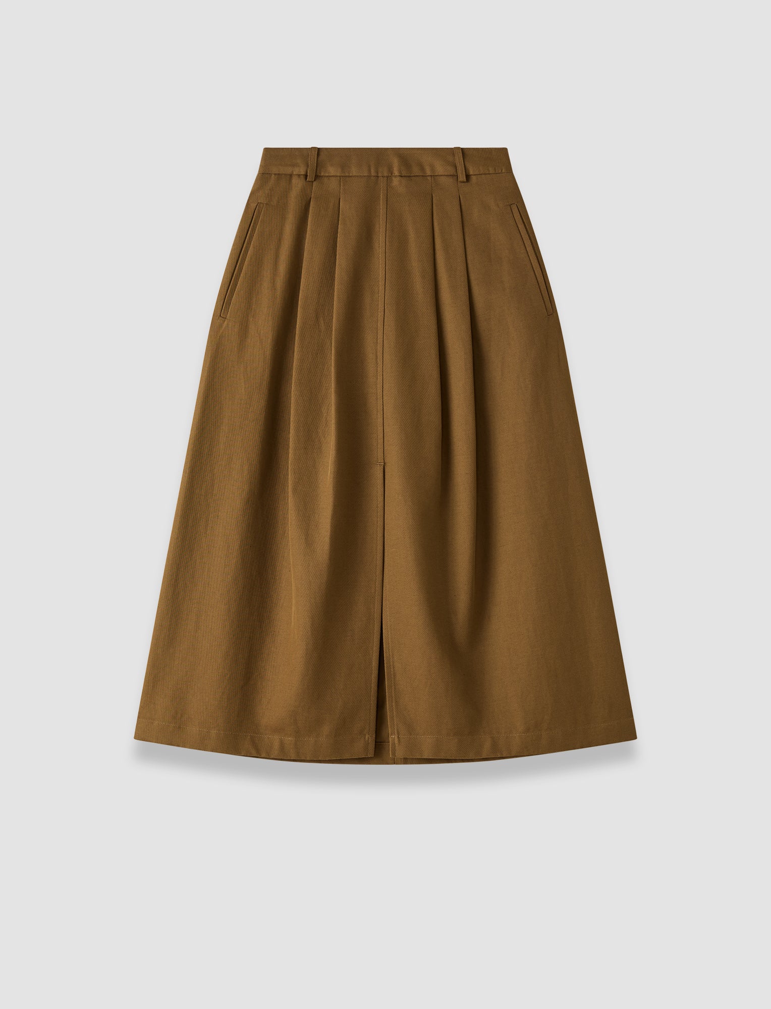 marron-jupe-kharis-en-twill-de-coton-JOSEPH