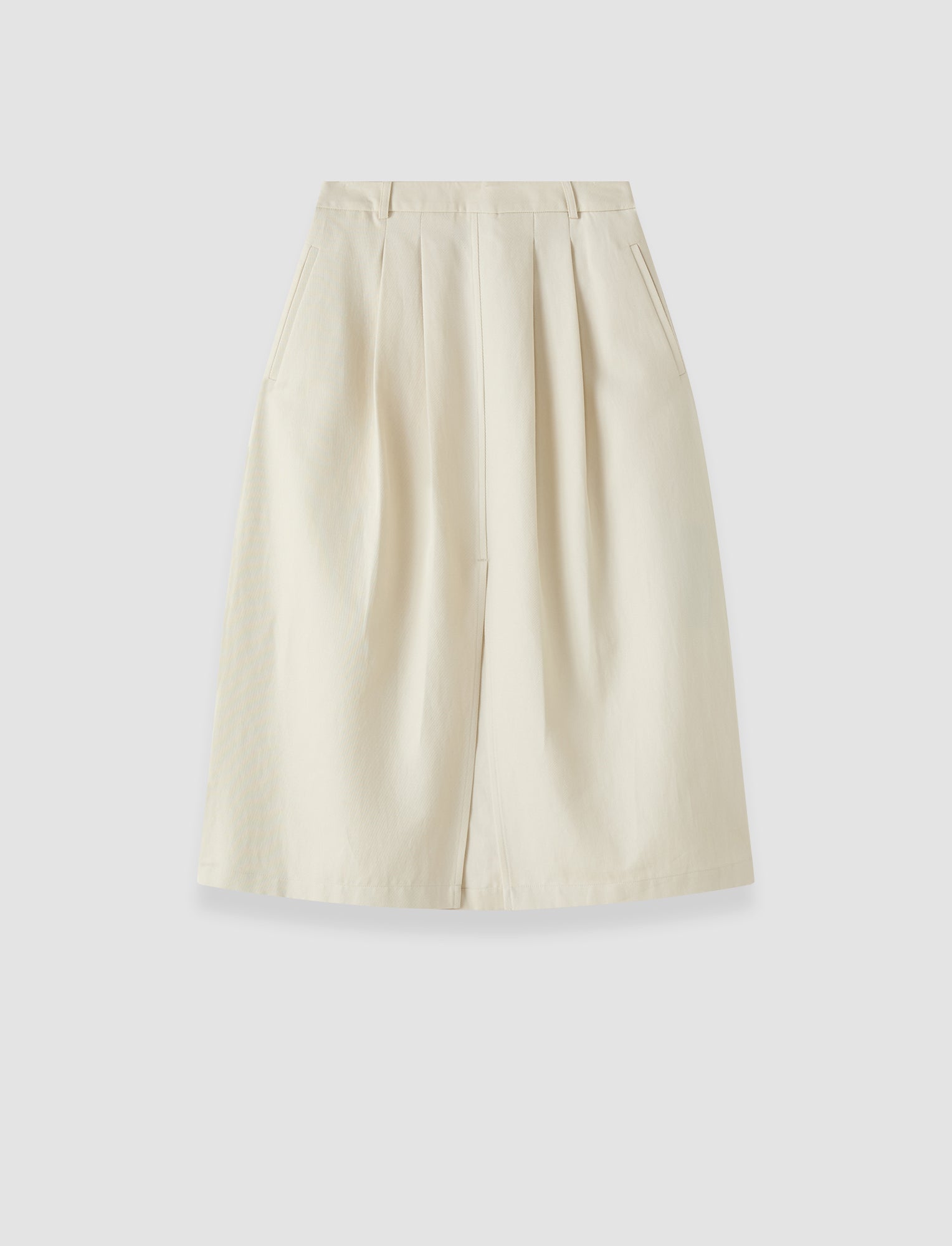 white-kharis-cotton-twill-skirt-JOSEPH