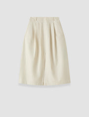 White Kharis Cotton Twill Skirt - Joseph