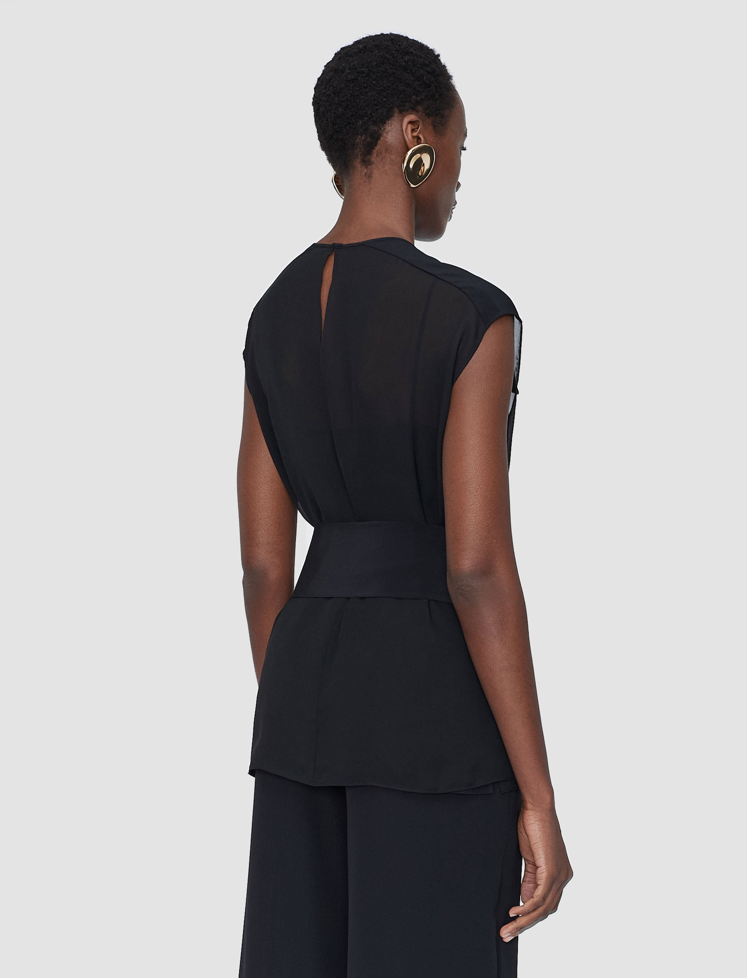 black-kniza-silk-blend-blouse-JOSEPH