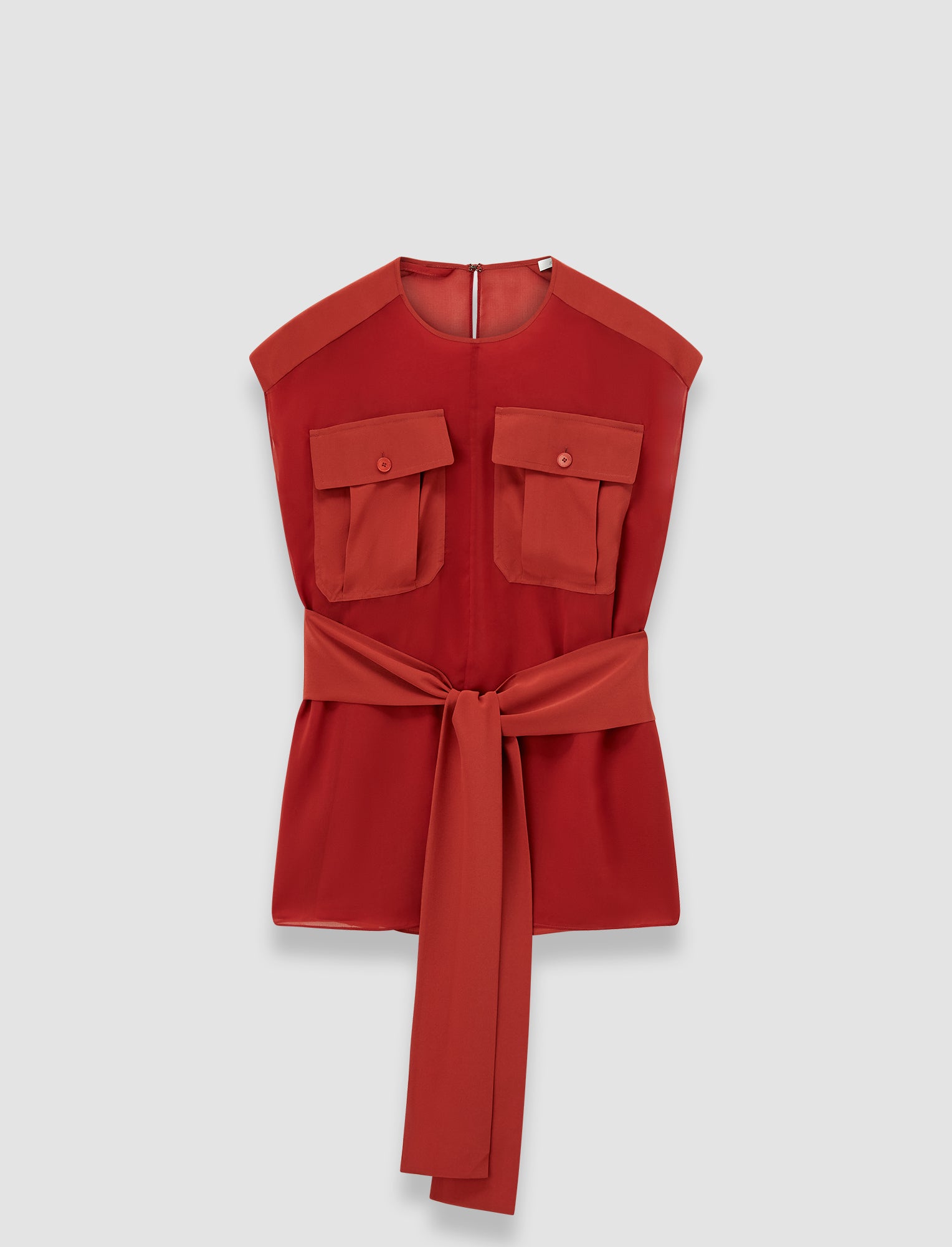 red-kniza-silk-blend-blouse-JOSEPH