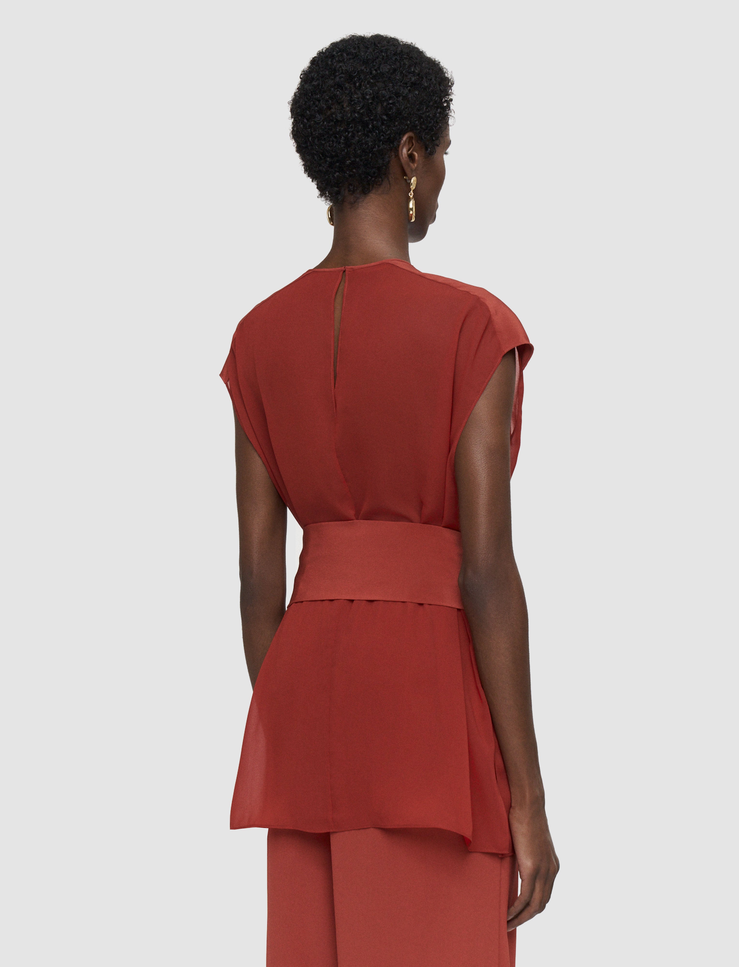 red-kniza-silk-blend-blouse-JOSEPH
