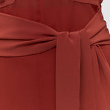 Red Kniza Crepe de Soie Silk Blouse - Joseph