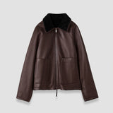 Veste Kyro réversible en shearling souple 