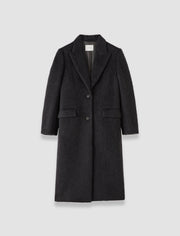 Grey Laia Alpaca Wool Coat - Joseph