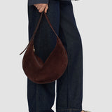 Large Bean Suede Bag
