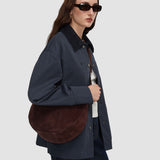 Large Bean Suede Bag