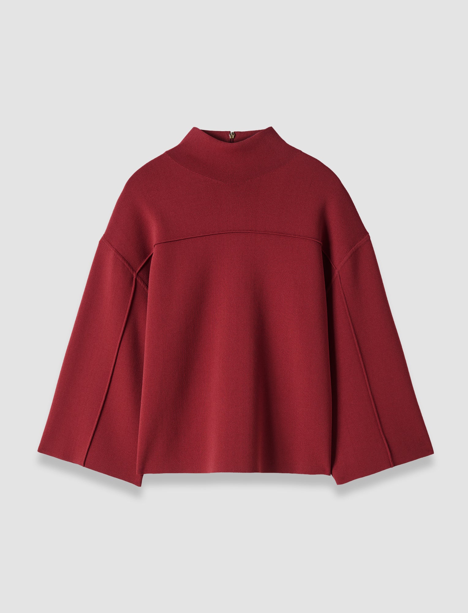 red-larrey-compact-milano-knit-top-JOSEPH