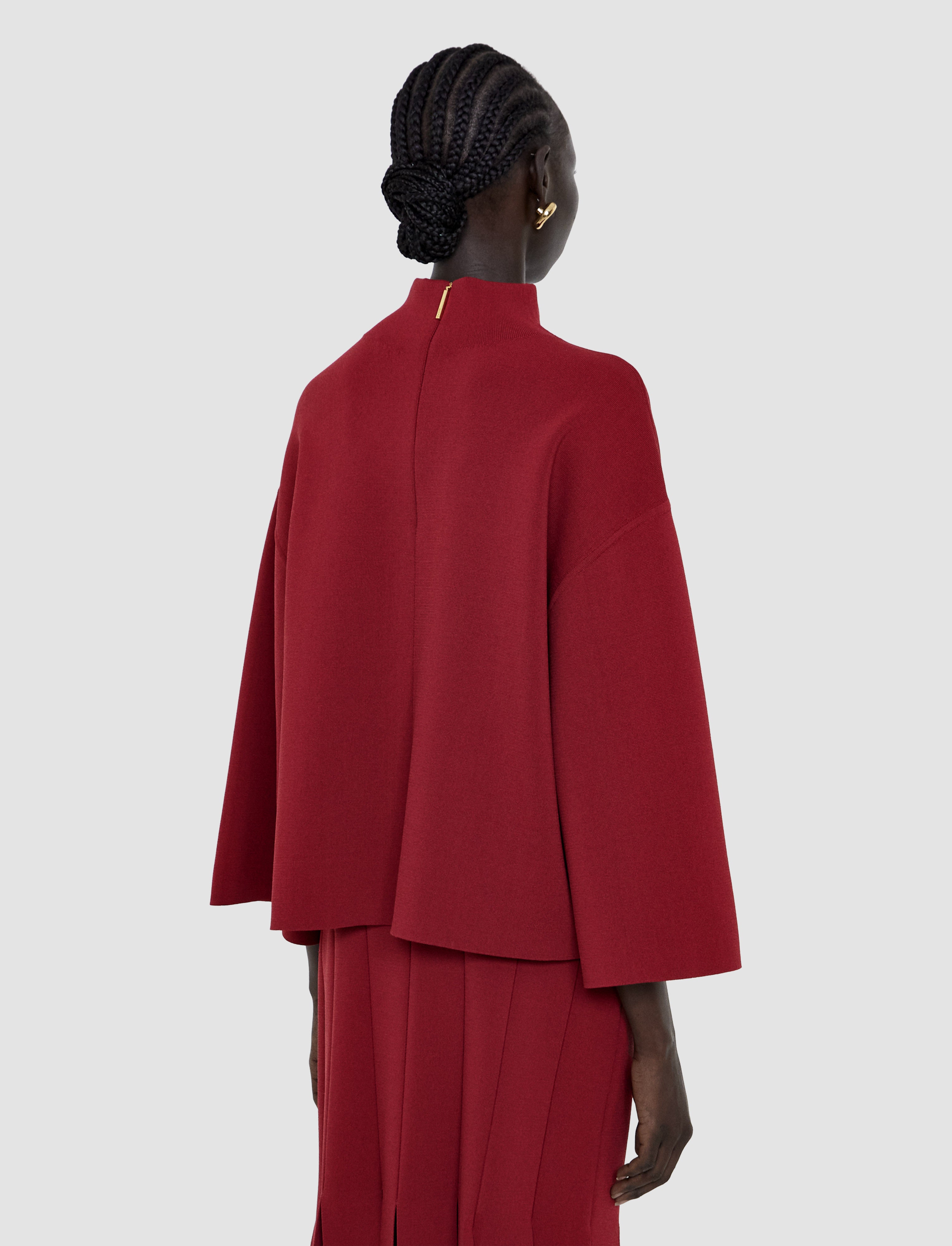red-larrey-compact-milano-knit-top-JOSEPH