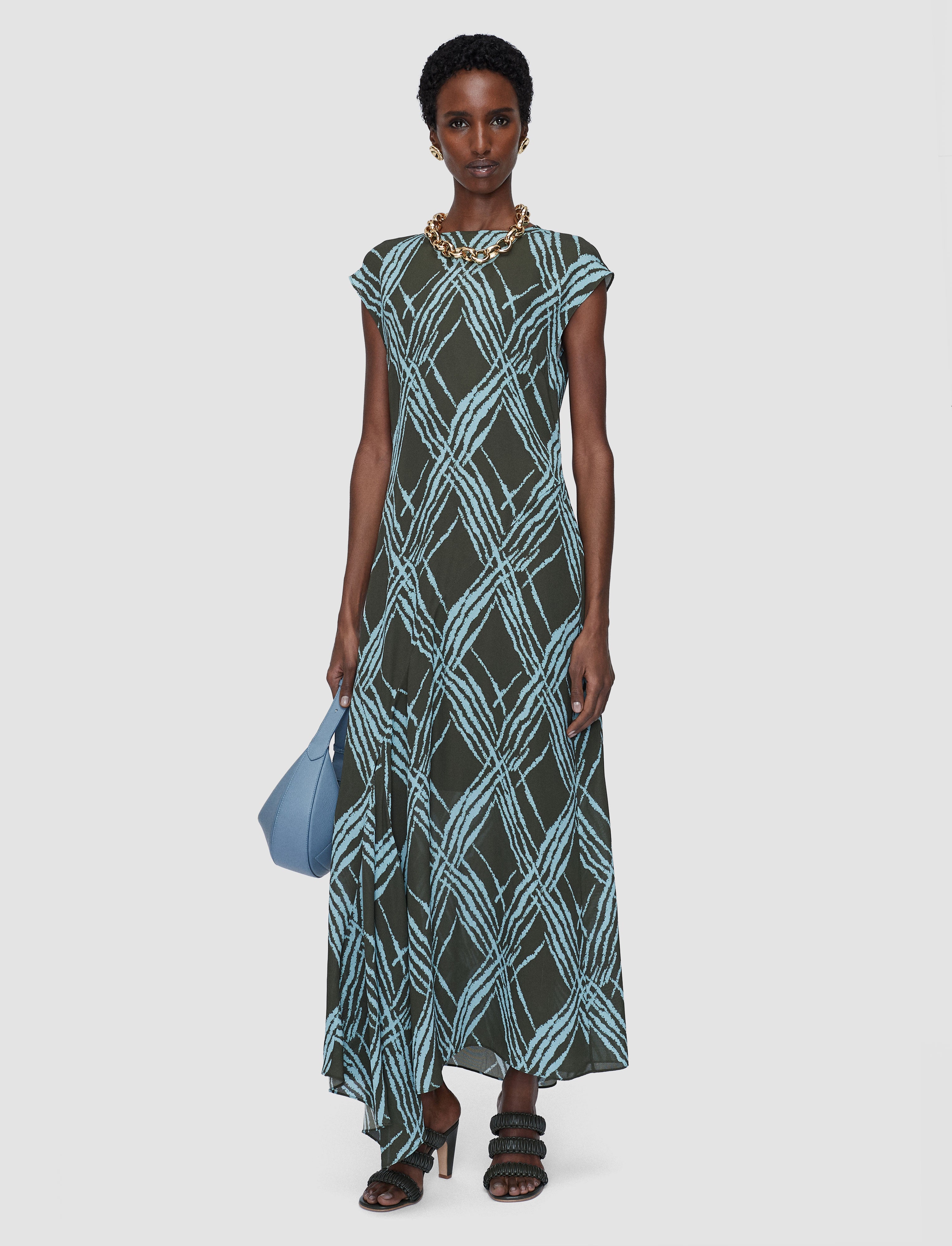 multicolour-lauri-open-weave-silk-dress-JOSEPH