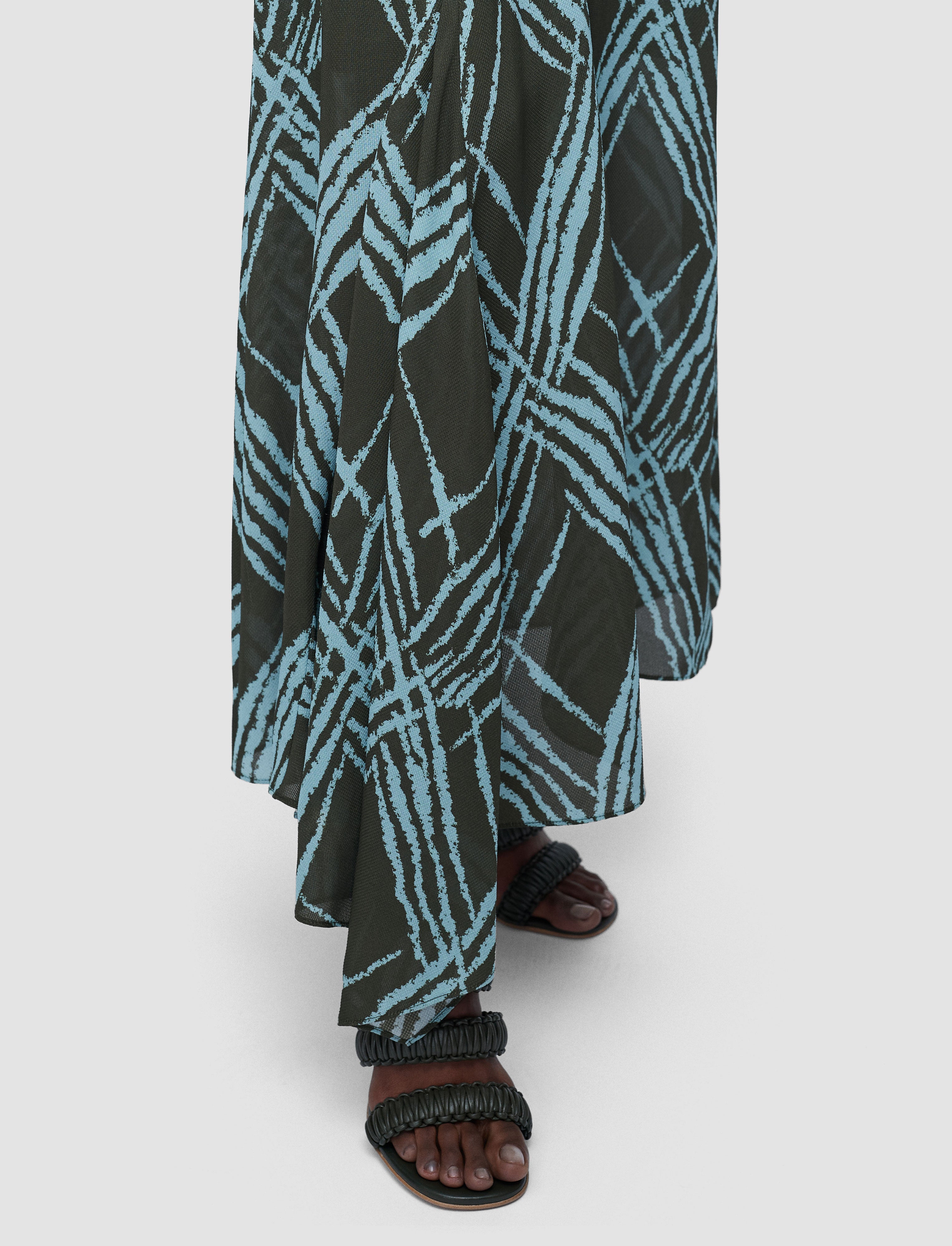 multicolour-lauri-open-weave-silk-dress-JOSEPH