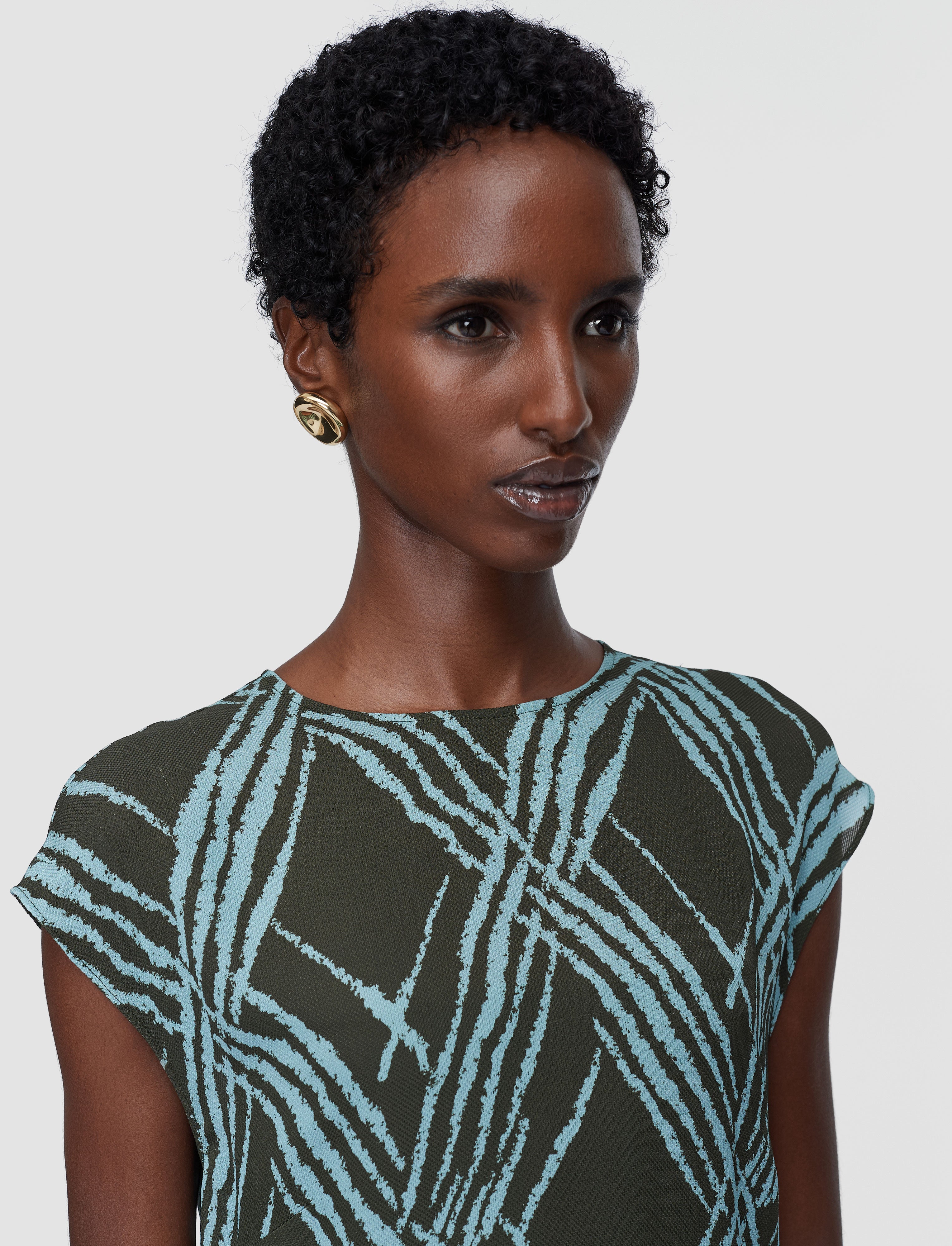 multicolour-lauri-open-weave-silk-dress-JOSEPH