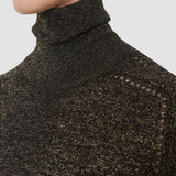 Black Leblanc Lurex Knit Jumper - Joseph