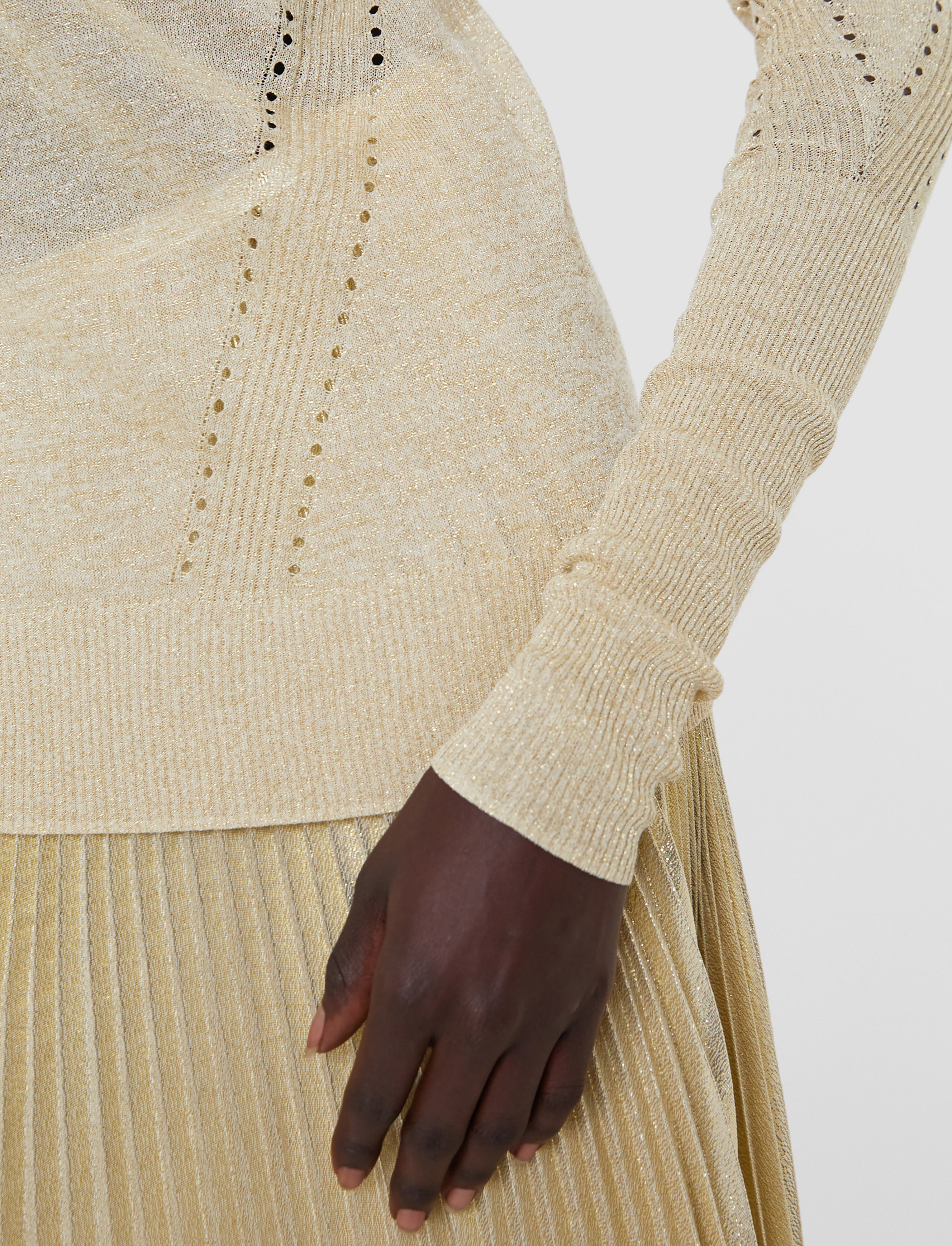 gold-pull-leblanc-en-maille-lurex-JOSEPH