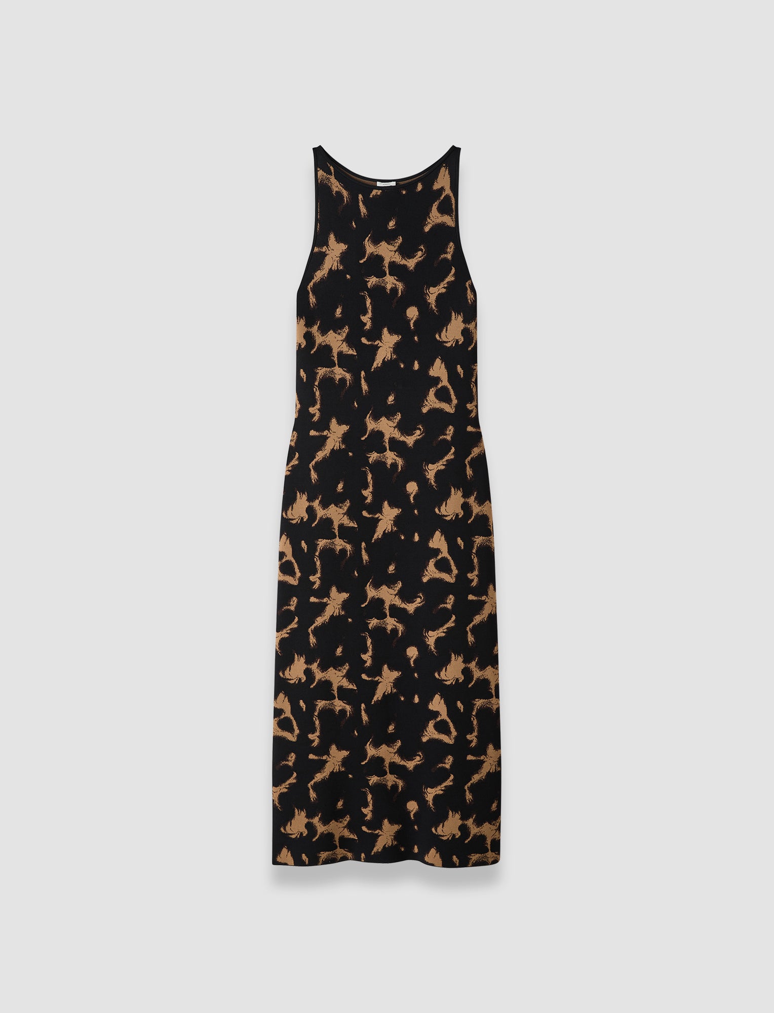 marron-robe-lecate-en-maille-effet-ecaille-de-tortue-JOSEPH