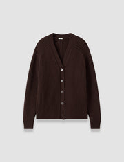 Brown Lele Lotfy Cashmere Cardigan - Joseph