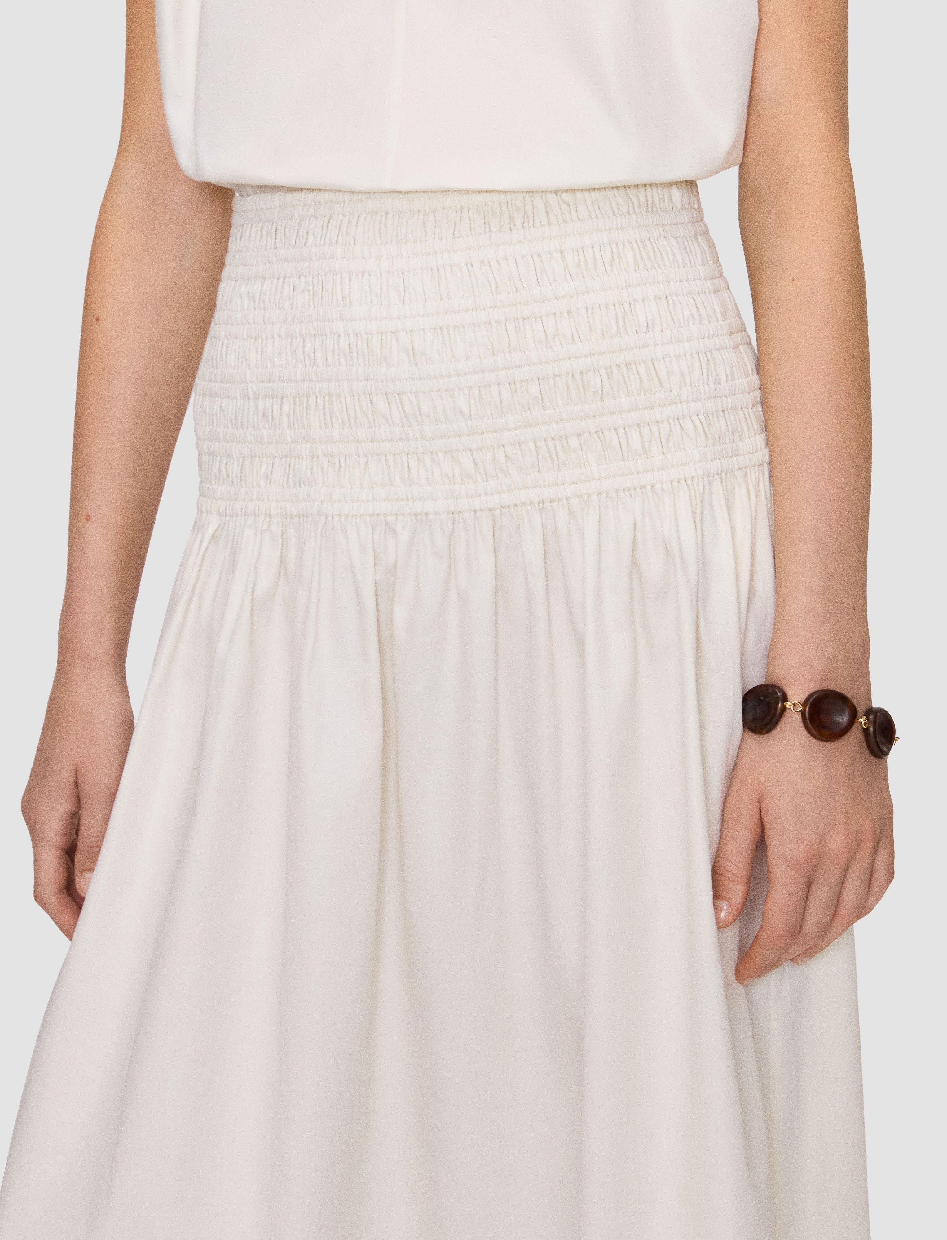 white-leona-cotton-sateen-skirt-JOSEPH