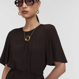 Libby Silk Blend Crepe Top