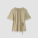 Libby Silk Blend Crepe Top