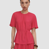 Libby Silk Blend Crepe Top