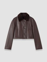 Purple Liri Natural Shearling Jacket - Joseph