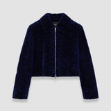 Blue Liris Short Haired Shearling Coat - Joseph
