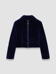 Blue Liris Short Haired Shearling Coat - Joseph