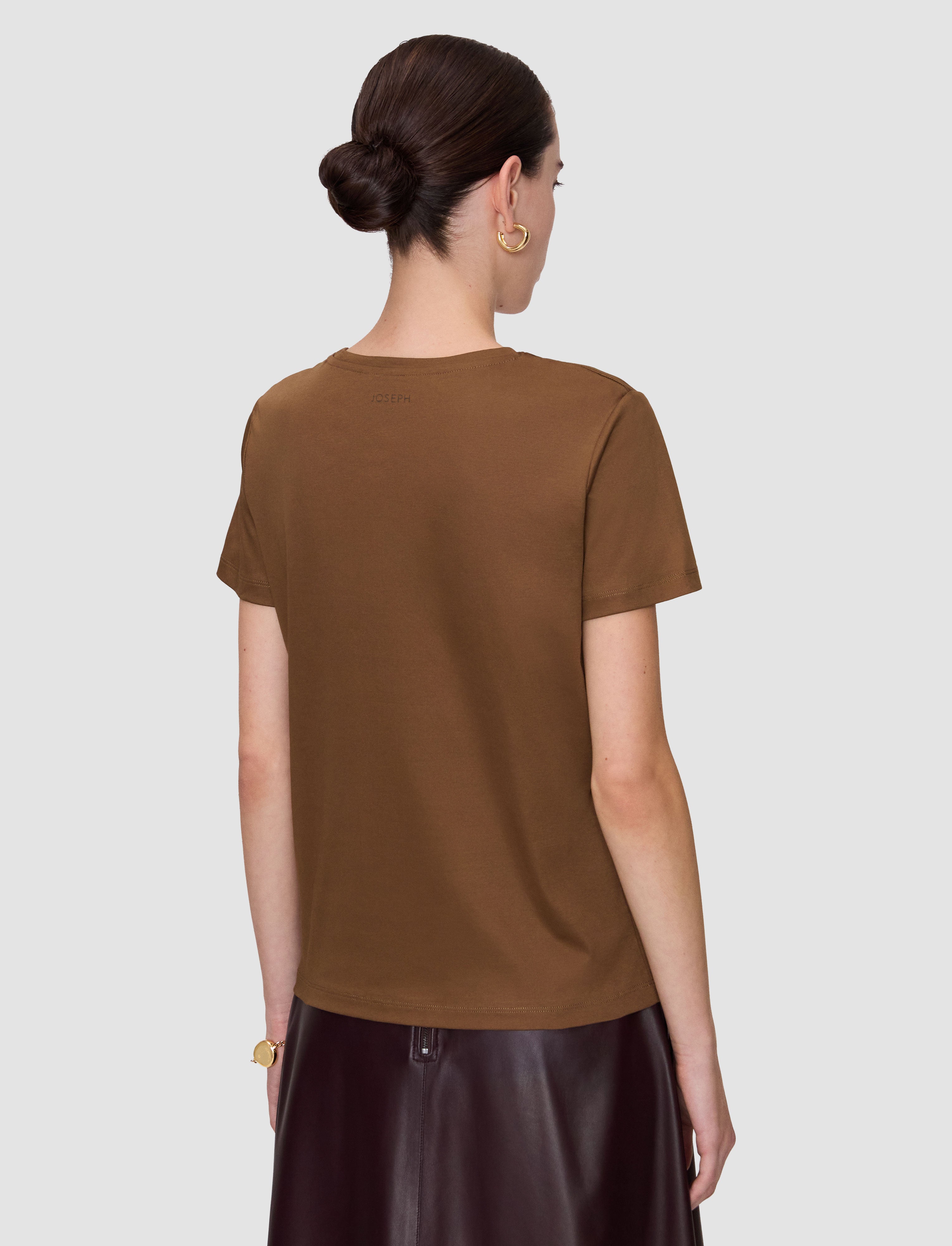 brown-livia-mercerised-cotton-t-shirt-JOSEPH