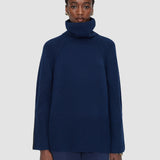 Blue Loftus Pure Cashmere High Neck Jumper - Joseph