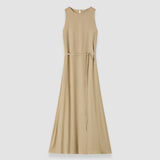 Robe Lottie en crêpe mélangé de soie 