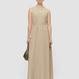 Robe Lottie en crêpe mélangé de soie 