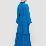 Blue Lotus Textured Silk Dress - Joseph