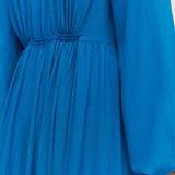 Blue Lotus Textured Silk Dress - Joseph