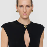 Black Maison Fluid Jersey Dress - Joseph
